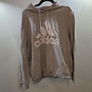 Adidas Men's Heather Gray Hoodie